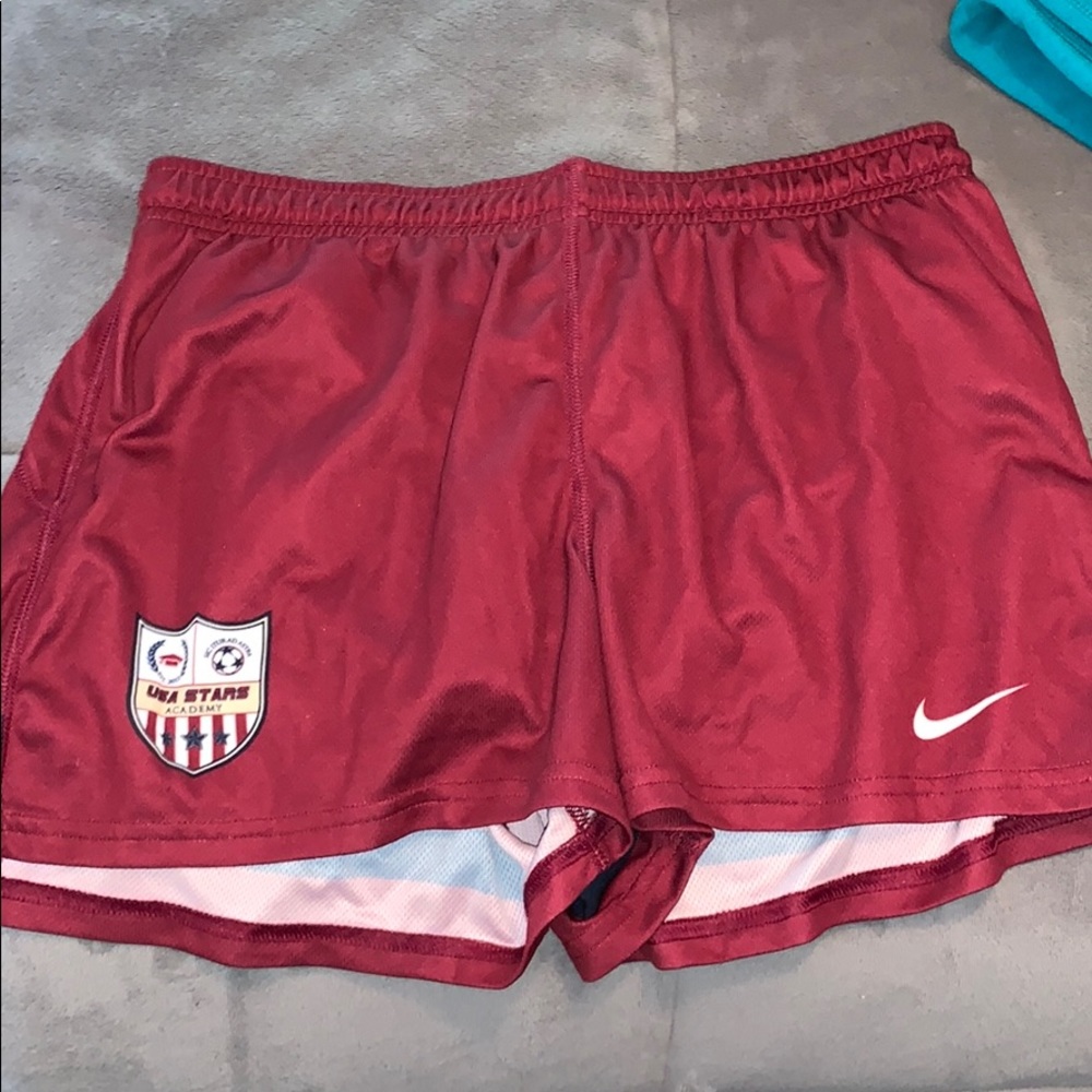 Nike soccer shorts.